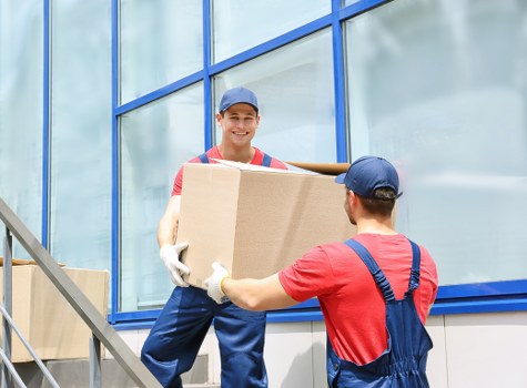 Removal team preparing a residential move in Westminster