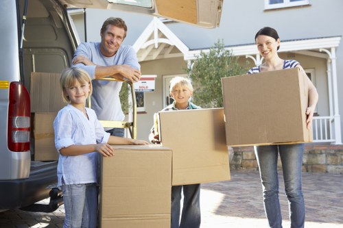 Local moving truck service near Westminster streets and apartments
