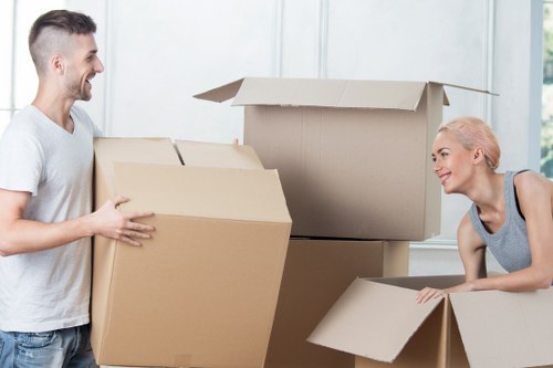 Packed removal van suitable for flat and office moves in Westminster