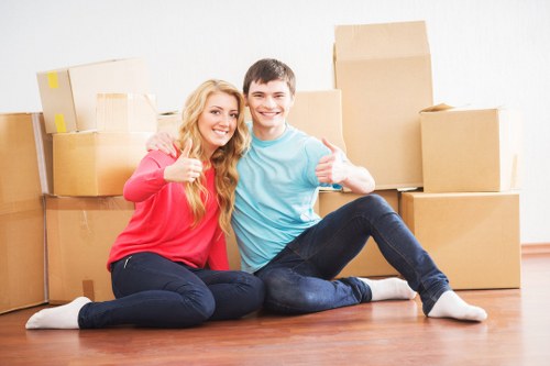 Residential flat move in Westminster with careful loading assistance